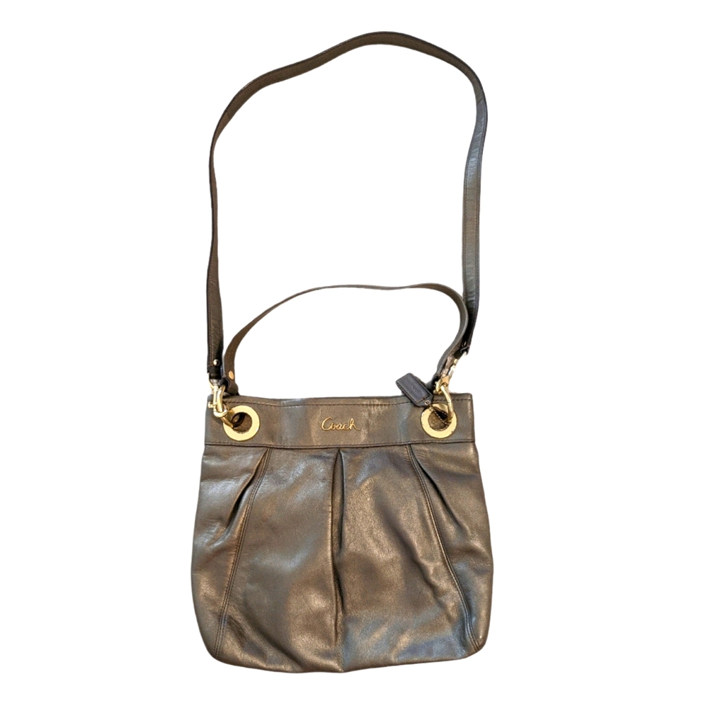 Coach bronze crossbody bag